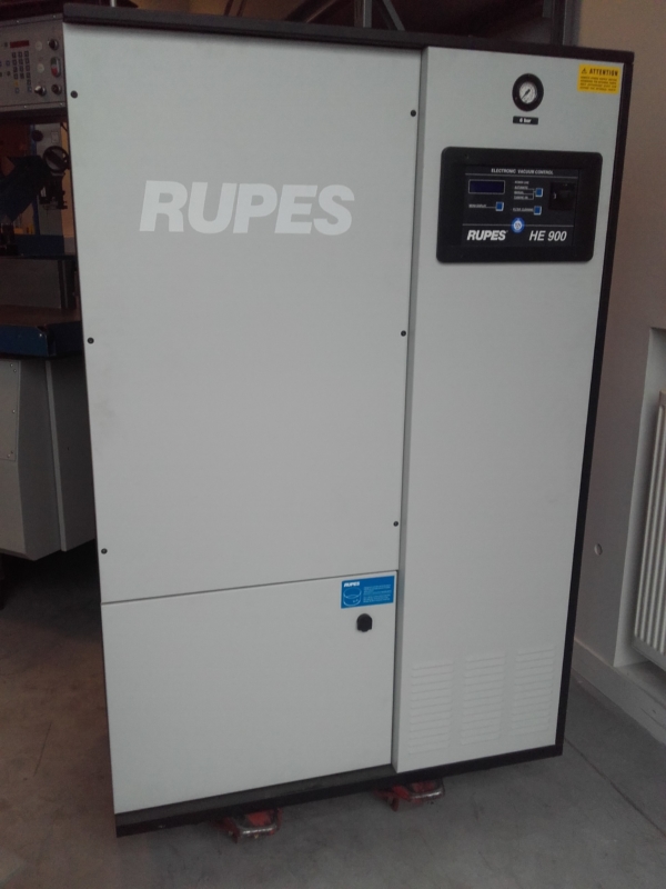 Rupes HE900 hoog vacuum afzuiging